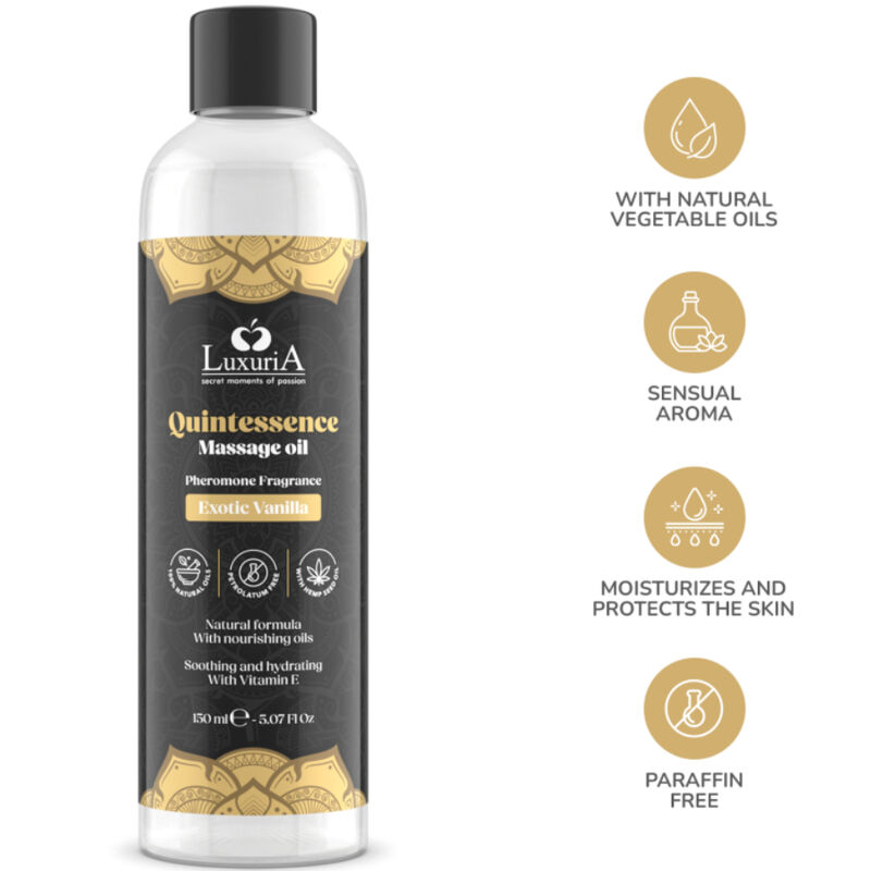INTIMATELINE LUXURIA - ACEITE DE MASAJES VAINILLA ESOTICO 150 ML - immagine 4