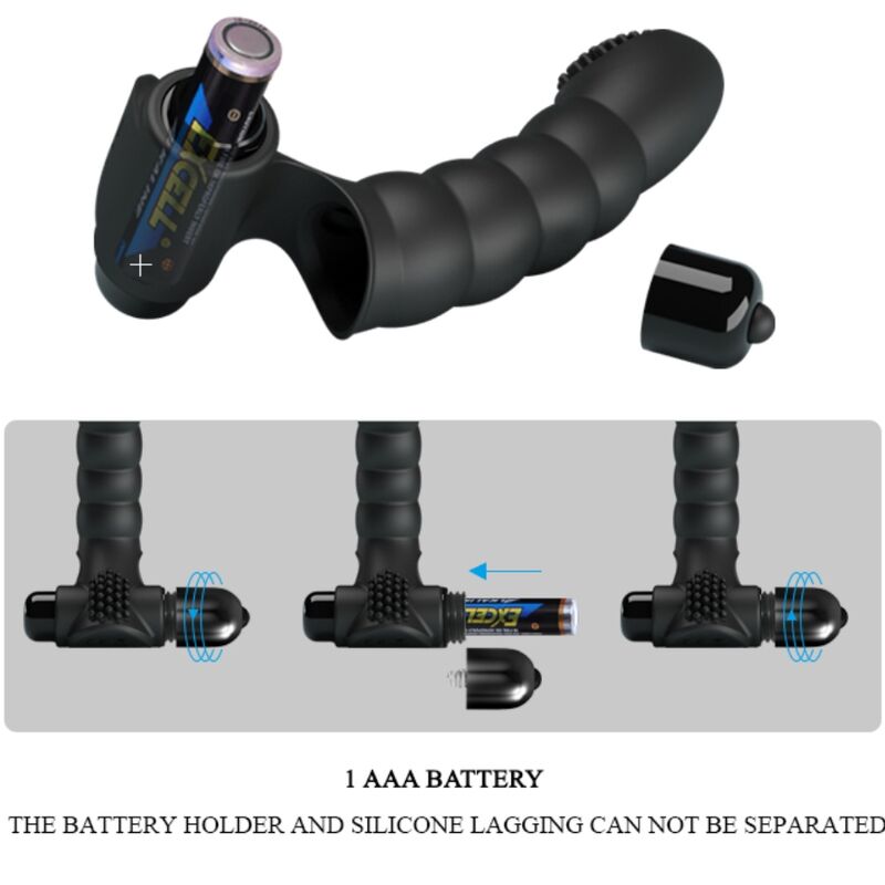 PRETTY LOVE - VIBRATORE DA DITA ALEXANDER 10 VIBRAZIONI NERO - immagine 5