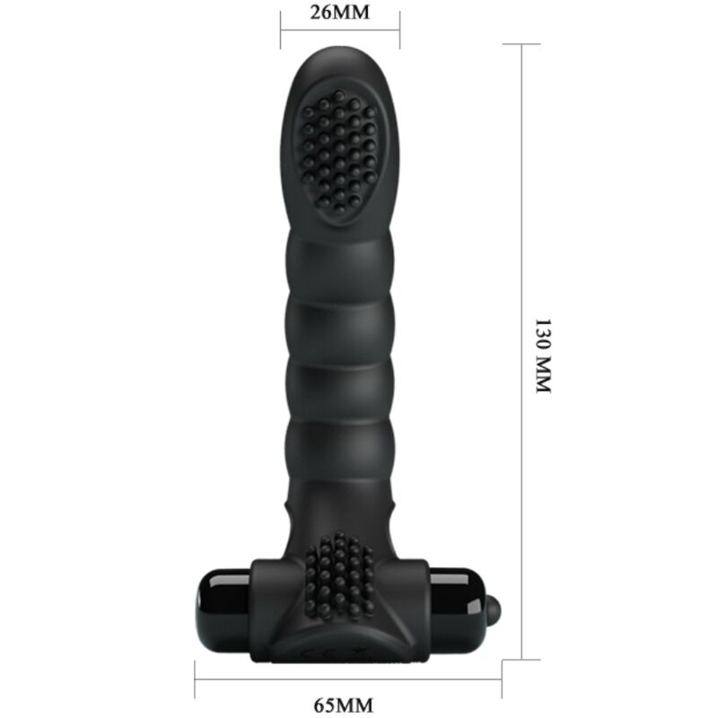 PRETTY LOVE - VIBRATORE DA DITA ALEXANDER 10 VIBRAZIONI NERO - immagine 4