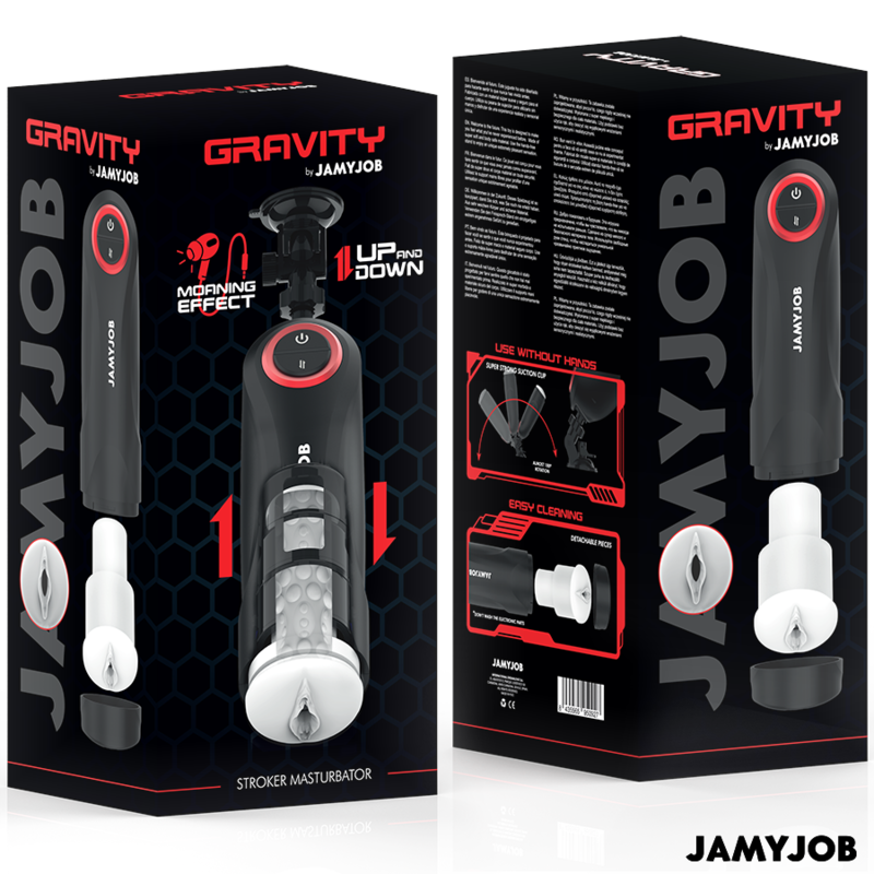 JAMYJOB - MASTURBATORE VAGINALE AUTOMATICO A GRAVITÀ 5 MODALITÀ DI ASPIRAZIONE - immagine 7