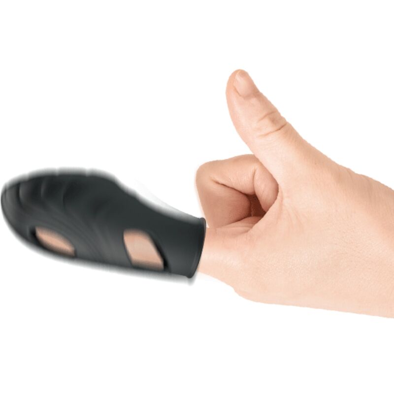 PRETTY LOVE - VIBRATORE DA DITA IN SILICONE LICH NERO - immagine 4