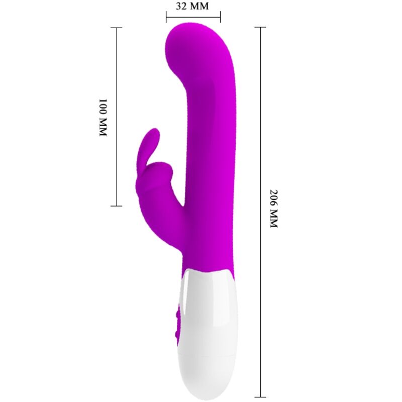 PRETTY LOVE - VIBRATORE CENTAUR CONIGLIO 30 MODALITÀ DI VIBRAZIONE VIOLA - immagine 3