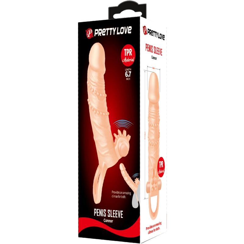 PRETTY LOVE - CONNOR GUAINA PER PENE + STIMOLATORE PER CLITORIDE FLESH - immagine 7