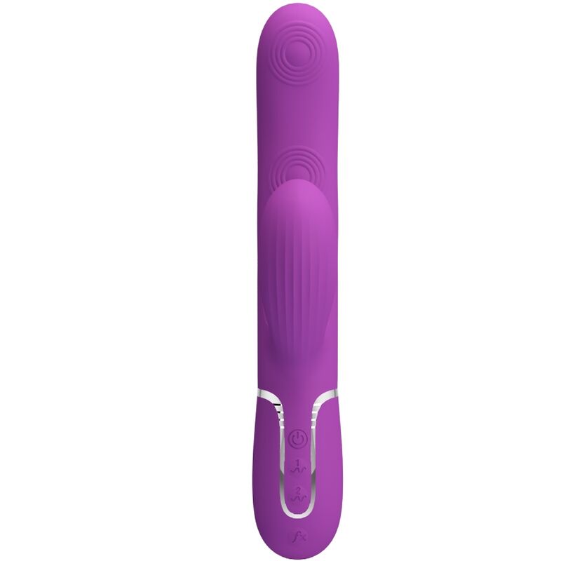 PRETTY LOVE - PERLITA 3 IN 1 VIBRATORE MULTIFUNZIONE CONIGLIO VIOLA - immagine 2