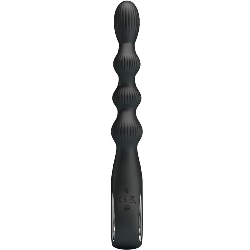 PRETTY LOVE - FEDERER VIBRATORE ANALE 12 VIBRAZIONI NERO - immagine 2