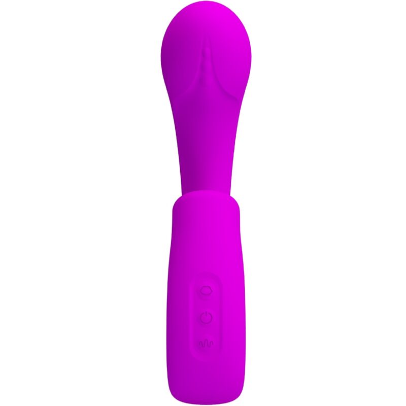 PRETTY LOVE - SIBEL SIBEL VIBRATORE PUNTO G + STIMOLATORE CLITORIDEO 10 VIBRAZIONI VIOLA - immagine 3