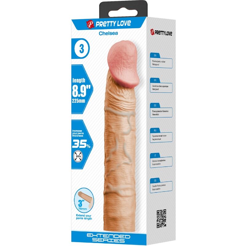 PRETTY LOVE - GUAINA PER PENE CHELSEA CON ESTENSIONE DA 7,6 CM FLESH - immagine 5