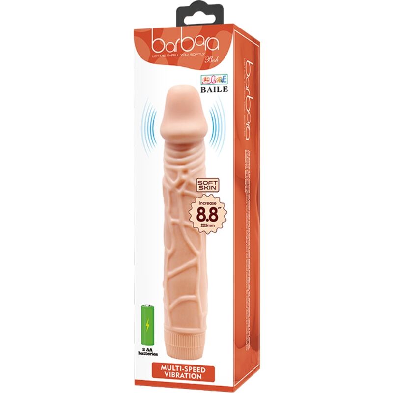 BAILE - BOB VIBRATORE REALISTICO 22,5 CM CARNE - immagine 6