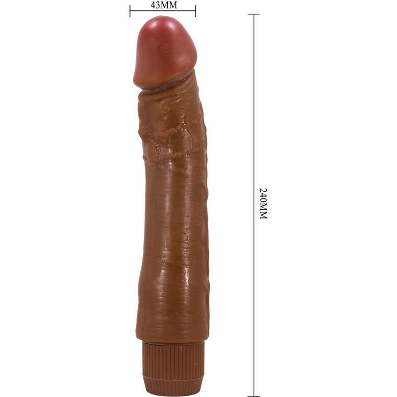BAILE - DYBBUK VIBRATORE REALISTICO 24 CM MULATTO - immagine 4
