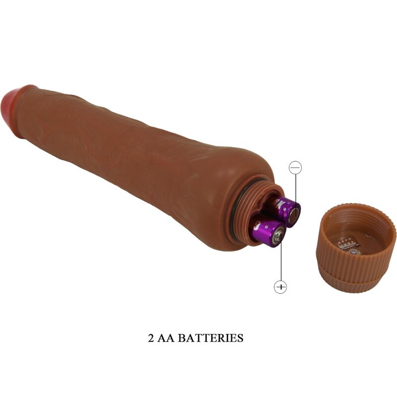 BAILE - DRYAD VIBRATORE REALISTICO 25 CM MULATTO - immagine 3