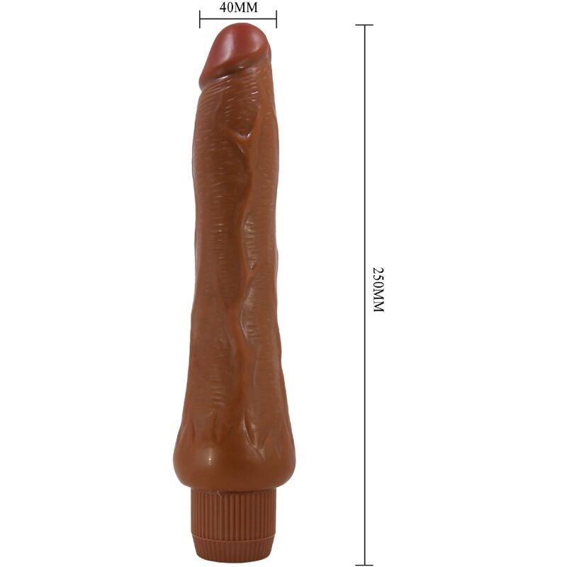 BAILE - DRYAD VIBRATORE REALISTICO 25 CM MULATTO - immagine 4