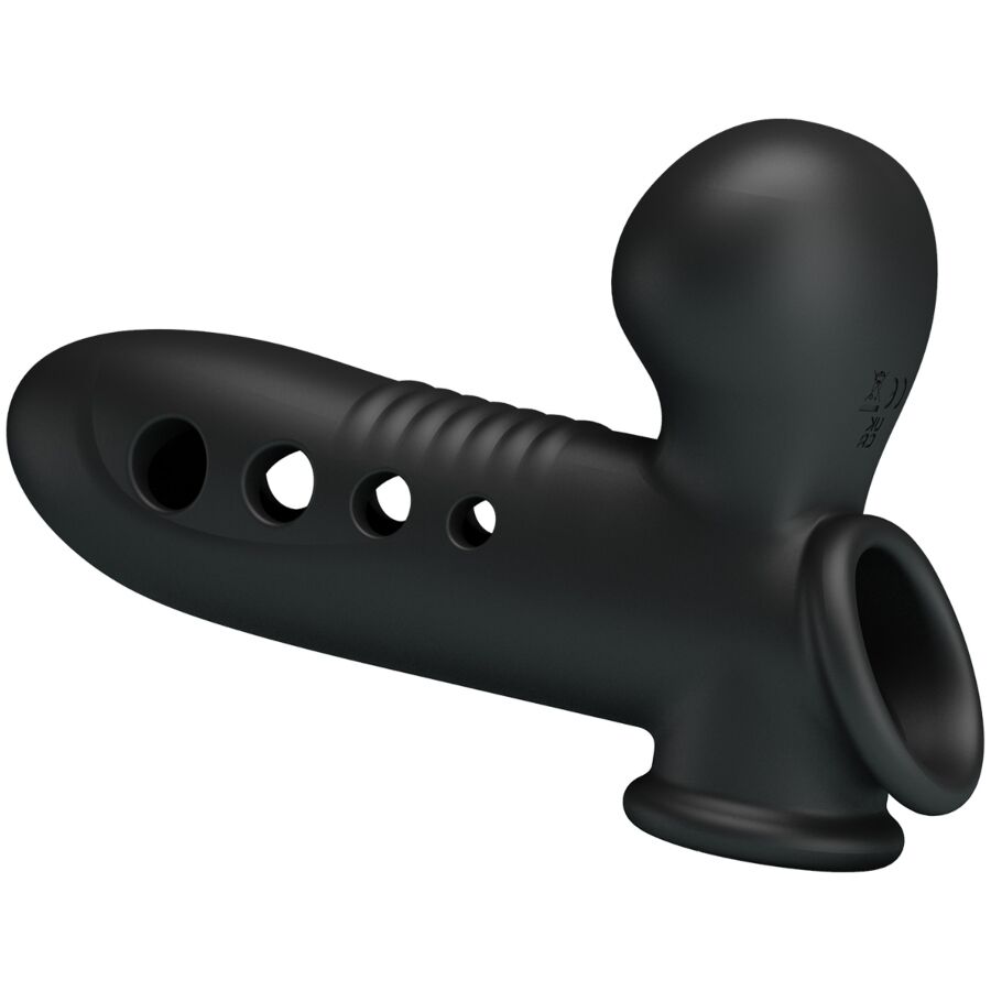 PRETTY LOVE - MANICOTTO PER PENE CRANE CON AIRBAG NERO - immagine 3