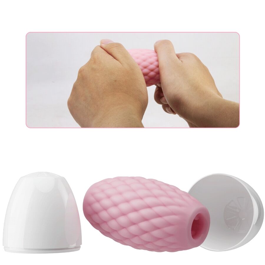 PRETTY LOVE - ATHENA EROS SILICONE MASTURBATORE MASCHILE ROSA - immagine 4