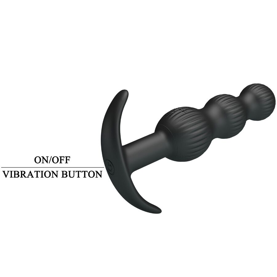 PRETTY LOVE - SIDNEY VIBRATORE ANALE 10 VIBRAZIONI NERO - immagine 9