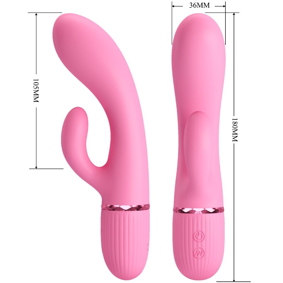 PRETTY LOVE - VIBRATORE CONIGLIO MARSKI E PUNTO G ROSA - immagine 6