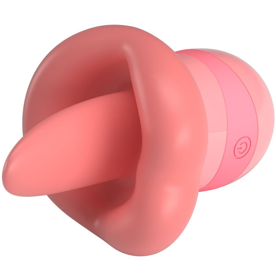 PRETTY LOVE - STIMOLATORE PER CLITORIDE LINGUA KYLEE 10 VIBRAZIONI ROSA NUDO - immagine 5