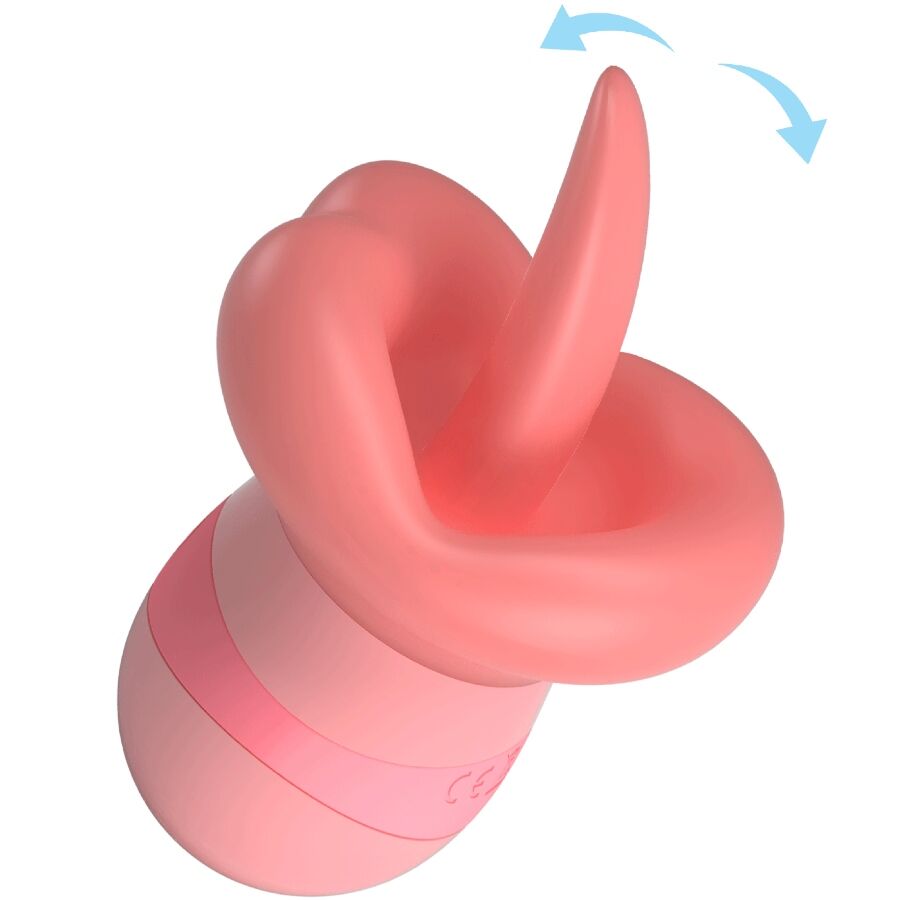 PRETTY LOVE - STIMOLATORE PER CLITORIDE LINGUA KYLEE 10 VIBRAZIONI ROSA NUDO - immagine 6