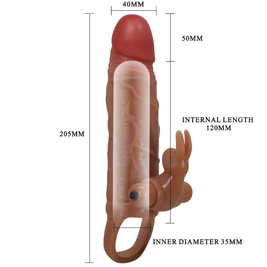 PRETTY LOVE - GUAINA PER PENE OSMAR + STIMOLATORE VIBRANTE PER CLITORIDE - immagine 7