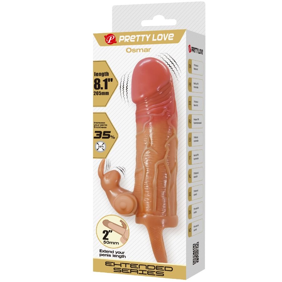 PRETTY LOVE - GUAINA PER PENE OSMAR + STIMOLATORE VIBRANTE PER CLITORIDE - immagine 9
