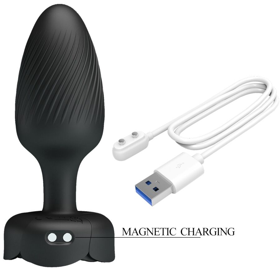 PRETTY LOVE - OSBORN PLUG ANALE CON LUCE LED NERO 9,8 CM - immagine 7