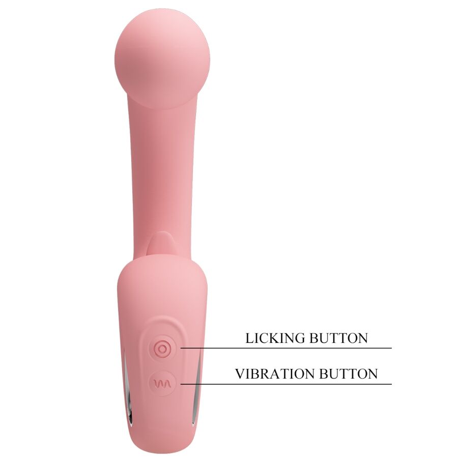 PRETTY LOVE - ERYNNYES VIBRATORE PUNTO G + STIMOLATORE CLITORIDEO 10 VIBRAZIONI ROSA - immagine 9