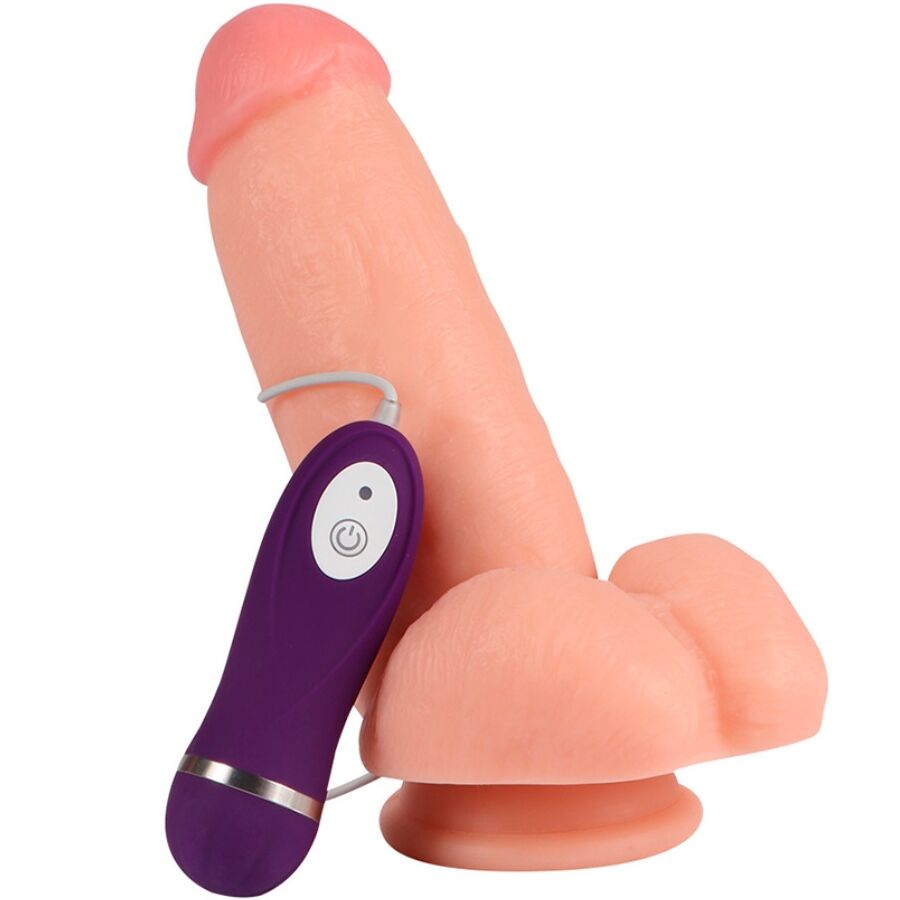 SHEQU - DILDO VIBRATORE AQUILA ROSSA CON TELECOMANDO 17 CM - immagine 3