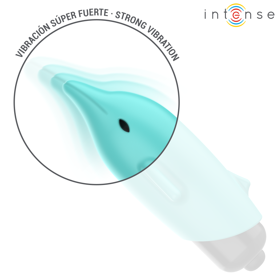 INTENSE - ECHO VIBRANTE BULLET DELFINO BLU 8 X 4,7 CM - immagine 5