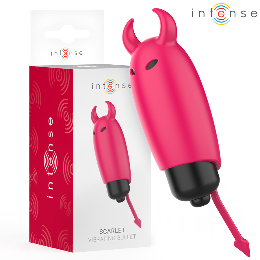 INTENSE - PROIETTILE VIBRANTE SCARLATTO RED DEMON 9,3 X 2,4 CM