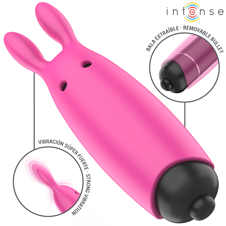 INTENSE - HOPPER ROSA VIBRANTE BULLET 8,3 X 2,4 CM - immagine 4