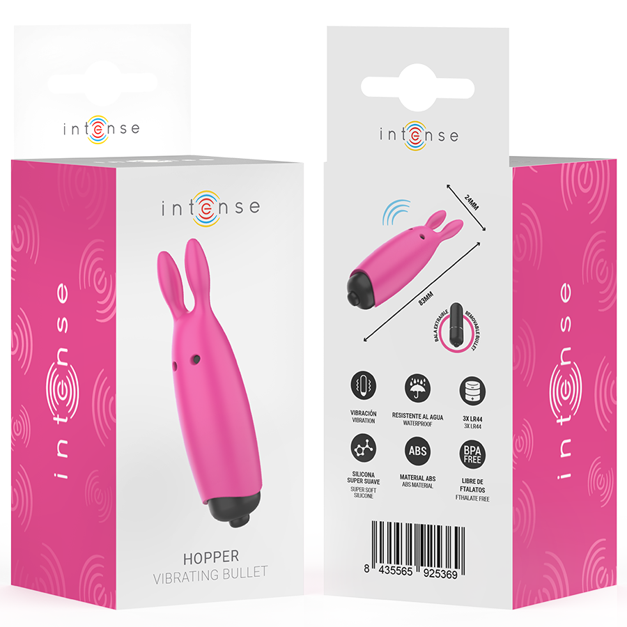 INTENSE - HOPPER ROSA VIBRANTE BULLET 8,3 X 2,4 CM - immagine 7