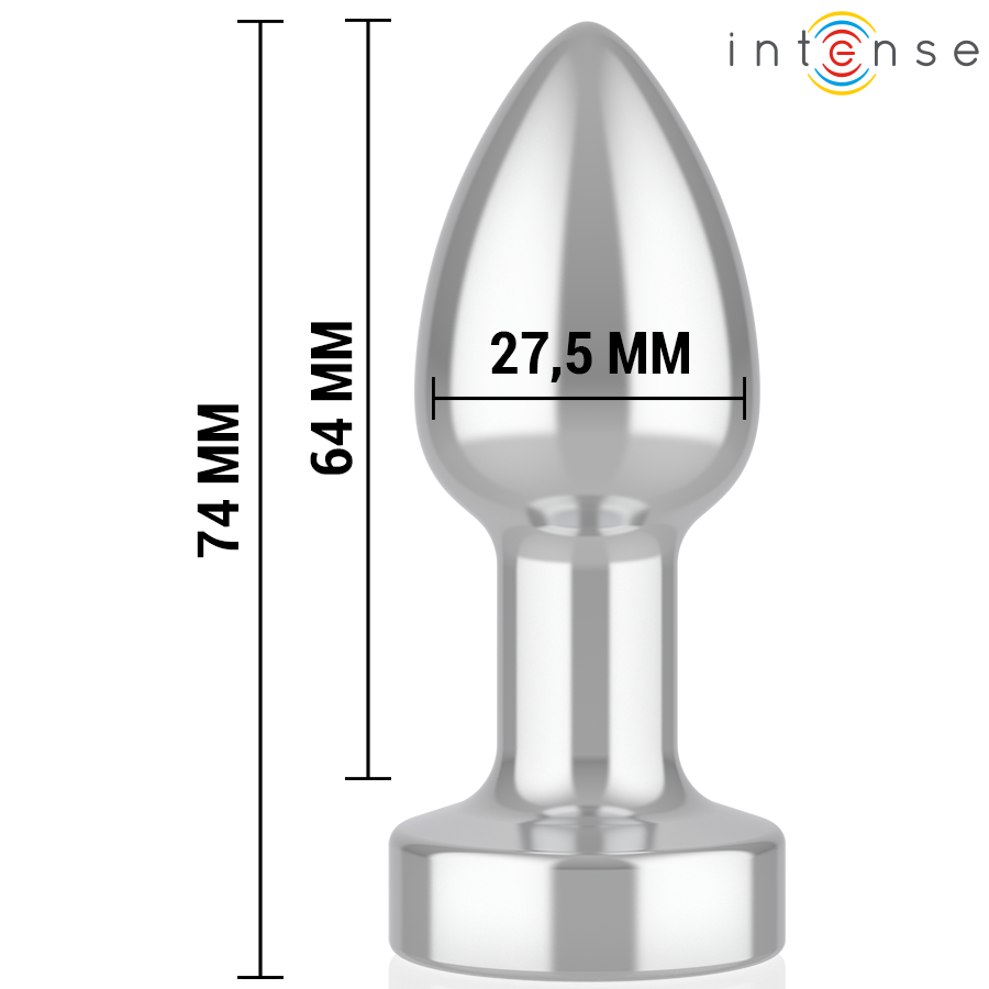 INTENSE - PLUG ANALE 10 VIBRAZIONI METALLO CON TELECOMANDO S - immagine 5
