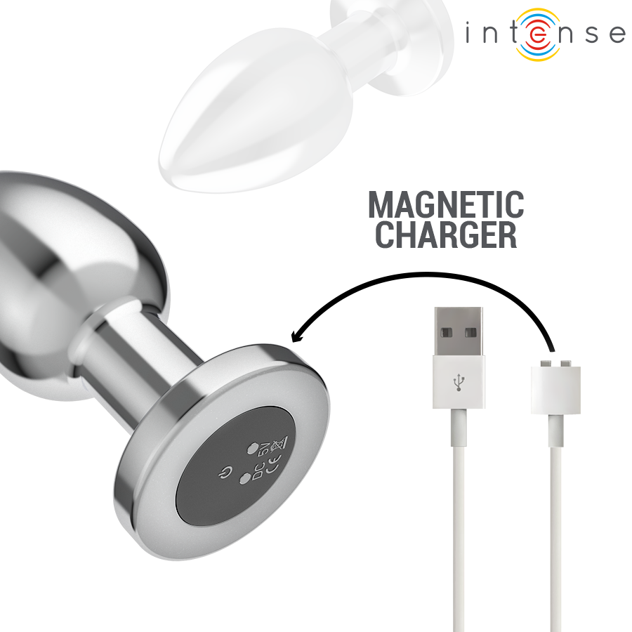 INTENSE - PLUG ANALE 10 VIBRAZIONI METALLO CON TELECOMANDO L - immagine 6