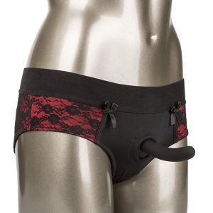 CALEXOTICS - SCANDAL SET DE BRAGUITAS SIN ENTREPIERNAS CON DIDLO TALLA S/M