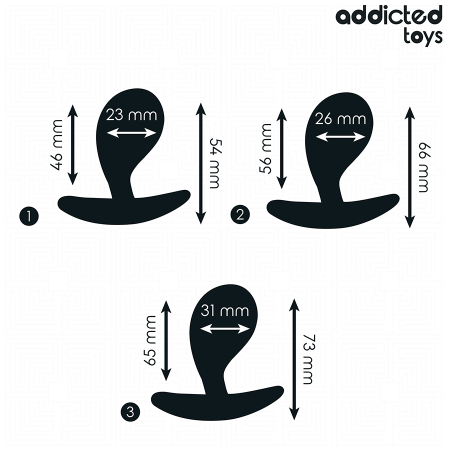 ADDICTED TOYS - SET DI 3 TAPPI ANALI MODELLO 3 - immagine 4