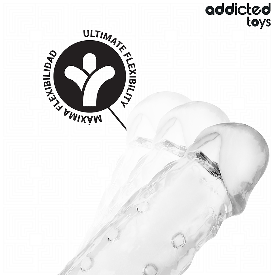 ADDICTED TOYS - GUAINA PER PENE TRASPARENTE TAGLIA M 27 CM - immagine 5