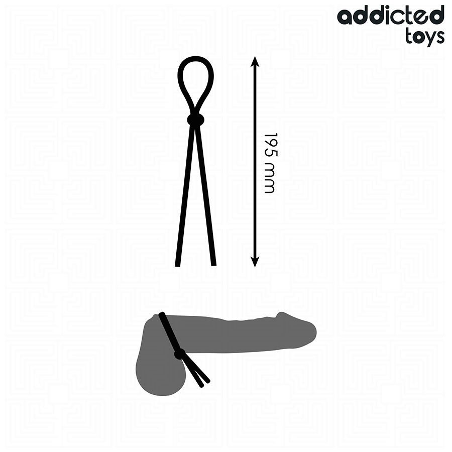 ADDICTED TOYS - CORDA IN SILICONE PER PENE A SINGOLO ANELLO - immagine 4
