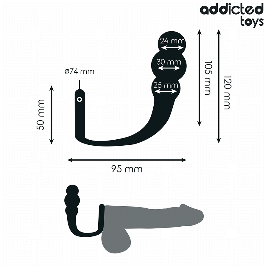 ADDICTED TOYS - PLUG ANALE CON ANELLO MODELLO 1 - immagine 5