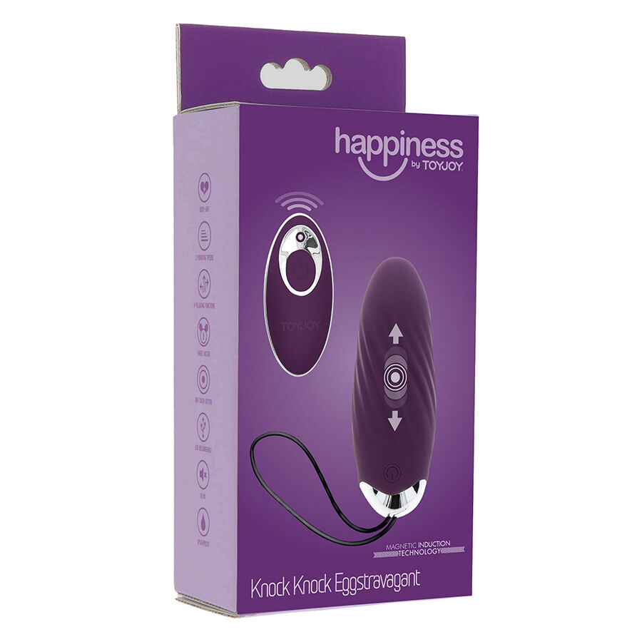 TOYJOY - FELICITÀ KNOCK KNOCK EGGSTAVAGANT VIBRATORE TELECOMANDO VIOLA - immagine 7