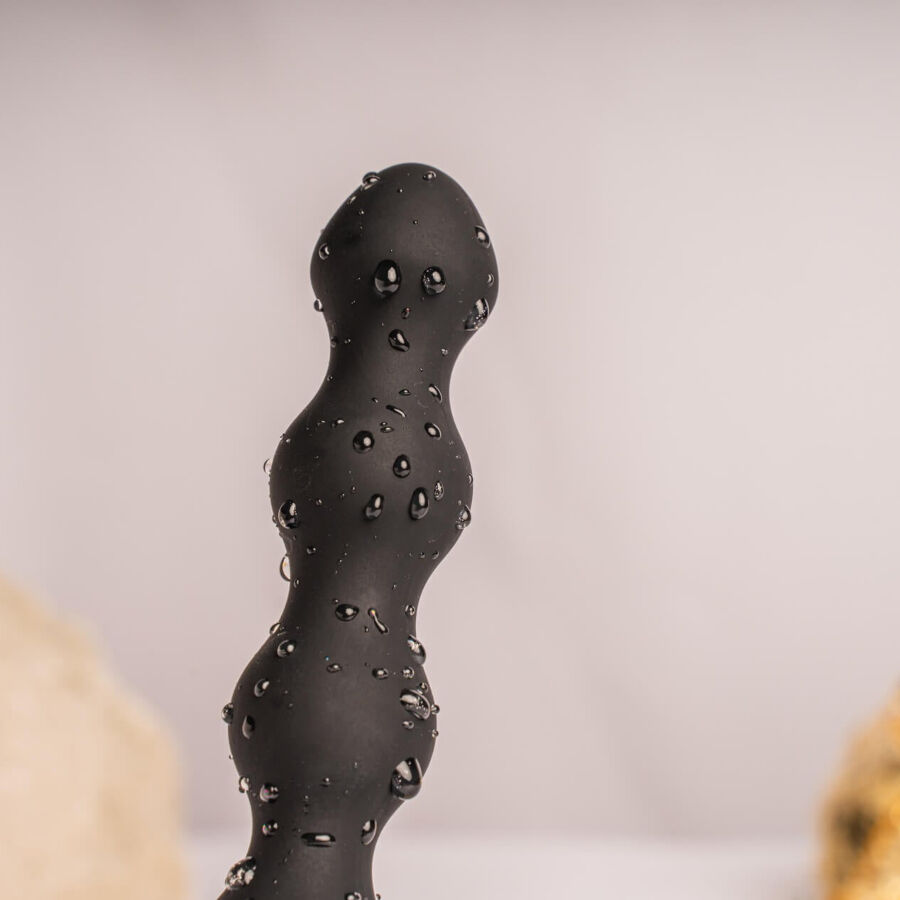 ROCKS-OFF - PETITE SENSATIONS PEARLS PLUG ANALE VIBRATORE NERO - immagine 3