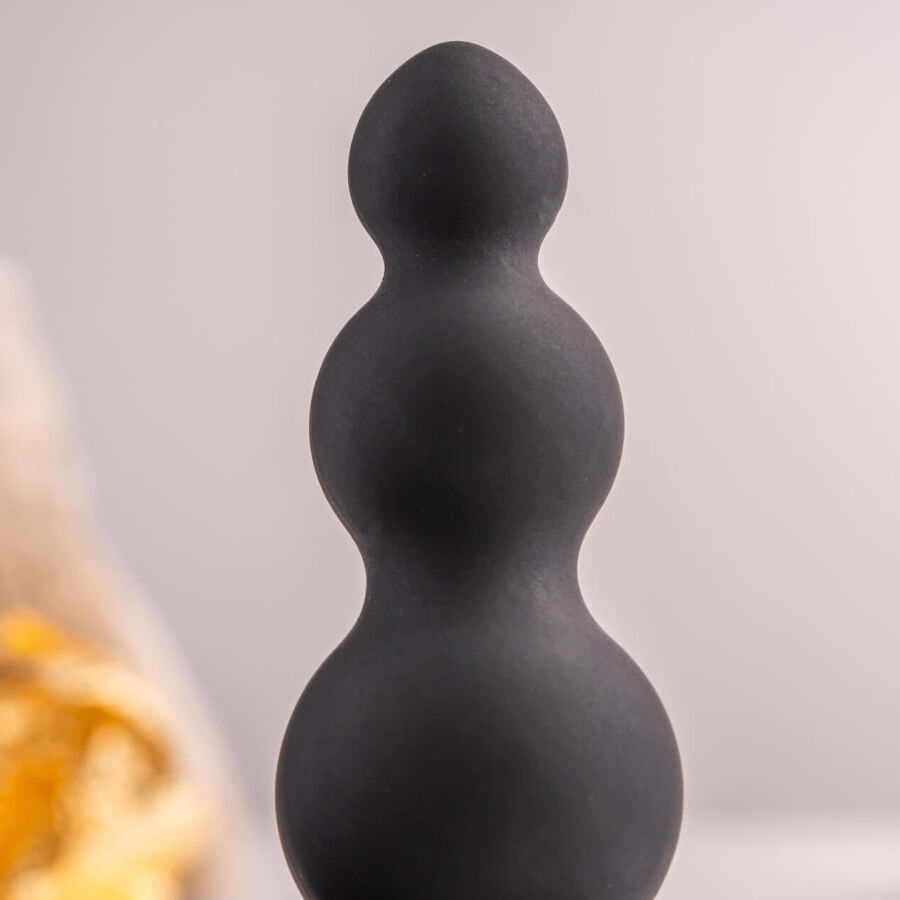 ROCKS-OFF - PETITE SENSATIONS BUBBLES PLUG ANALE VIBRATORE NERO - immagine 3