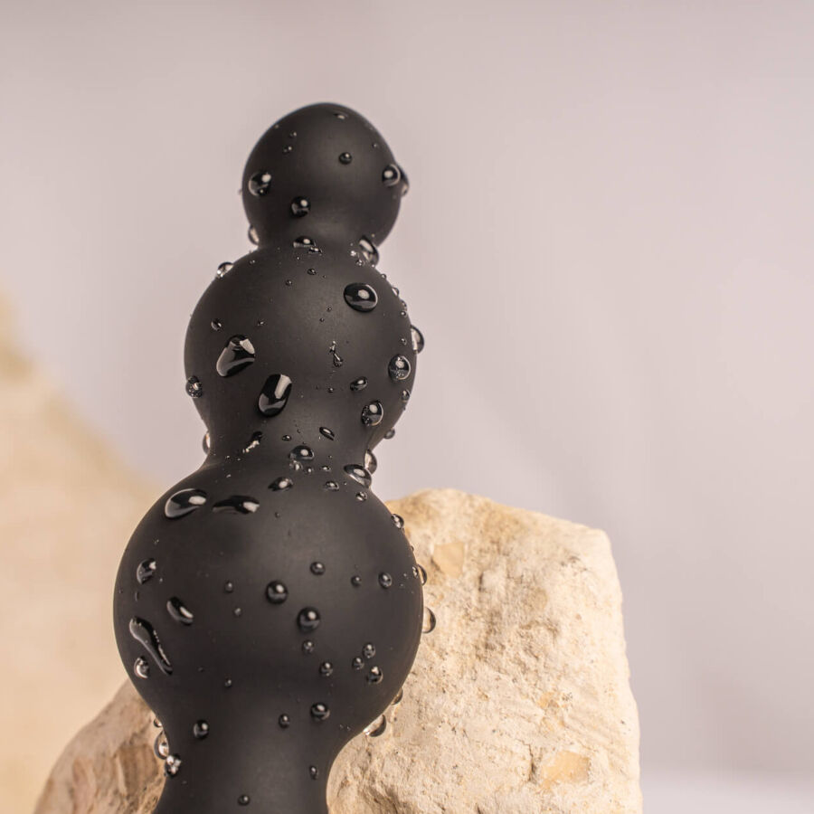 ROCKS-OFF - PETITE SENSATIONS BUBBLES PLUG ANALE VIBRATORE NERO - immagine 4