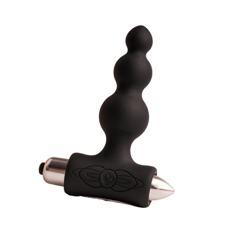 ROCKS-OFF - PETITE SENSATIONS BUBBLES PLUG ANALE VIBRATORE NERO - immagine 2