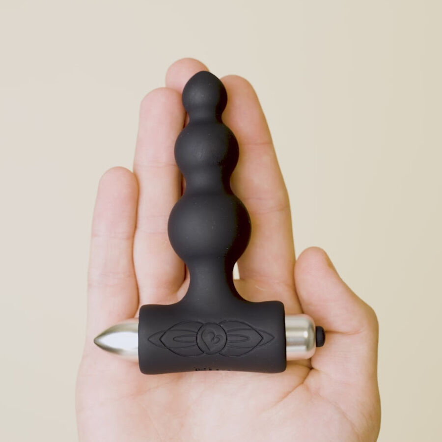 ROCKS-OFF - PETITE SENSATIONS BUBBLES PLUG ANALE VIBRATORE NERO - immagine 6
