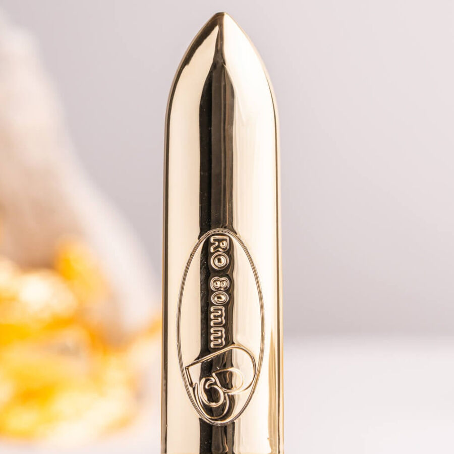 ROCKS-OFF - PROIETTILE VIBRANTE RO-80 CHAMPAGNE GOLDEN - immagine 2