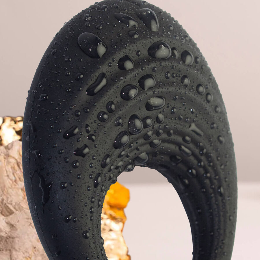 ROCKS-OFF - ANELLO VIBRANTE PER PENE SPIRE NERO - immagine 5