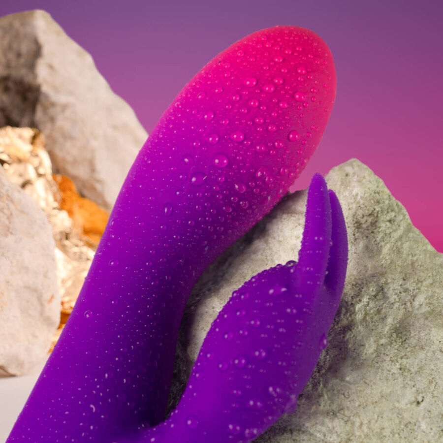 ROCKS-OFF - VIBRATORE CONIGLIO VIOLA GLO-GIRL - immagine 4