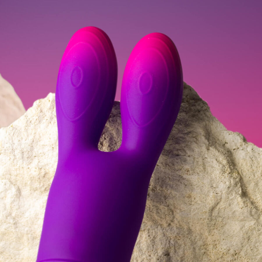 ROCKS-OFF - VIBRATORE FLESSIBILE GLO-GIRL BUNNY VIOLA - immagine 5