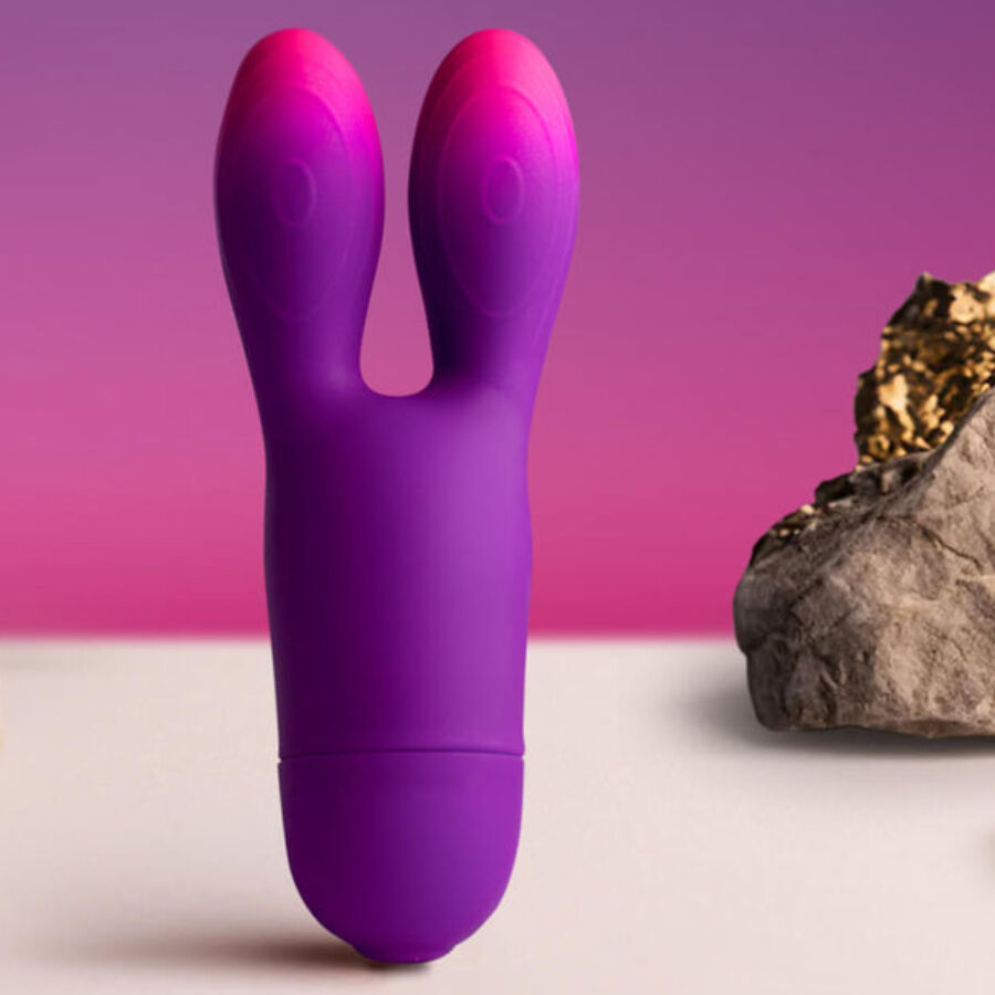ROCKS-OFF - VIBRATORE FLESSIBILE GLO-GIRL BUNNY VIOLA - immagine 2