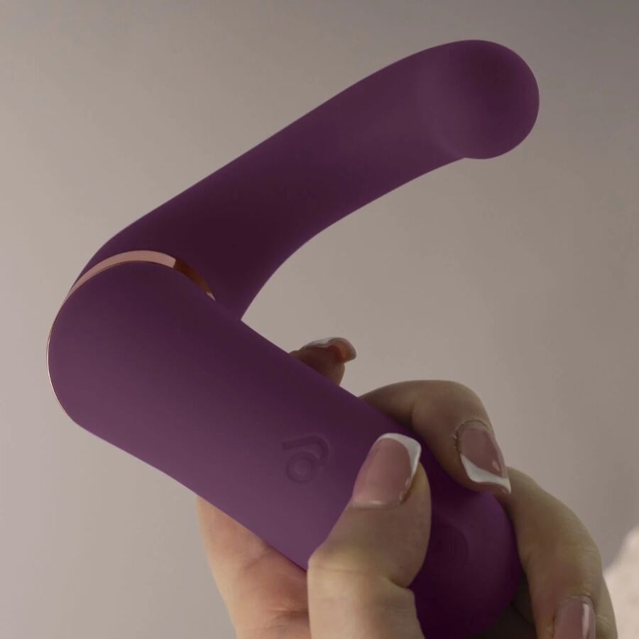 ROCKS-OFF - GEMINI DOPPIO VIBRATORE STIMOLATORE DEL CLITORIDE PUNTO G VIOLA - immagine 4