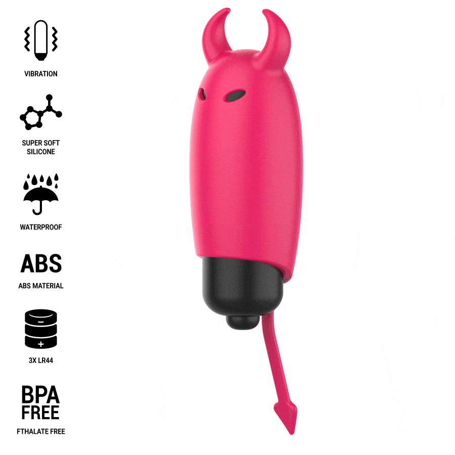 INTENSE - PROIETTILE VIBRANTE SCARLATTO RED DEMON 9,3 X 2,4 CM - immagine 2